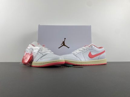 Air Jordan 1 Low "White Gray Red" (DC0774-109)