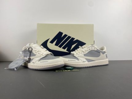 Burberry x Travis Scott x Air Jordan 1 Low "Beige Inverted Hook" (BB6588-315)