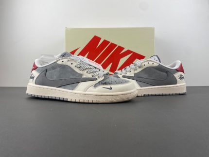 Design x Jordan Air Jordan 1 Low OG SP "Gray Beige Double Hook" (6 Genuine Label) - AJ-SJ2068-130