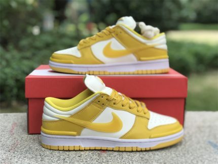 Nike Dunk Low Twist "Vivid Sulfur" - White & Yellow (DZ2794-100)
